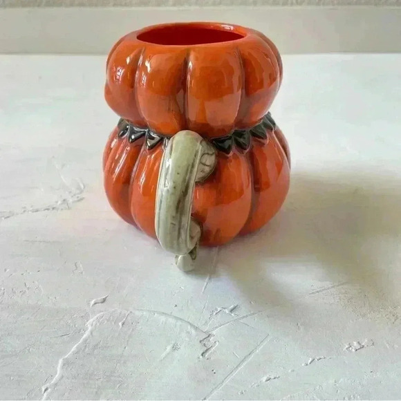 Johanna Parker Transpac Smiling Halloween Pumpkin Mug Halloween Decorations - Picture 5 of 9